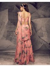 Archana Kochhar - The Pink Floral Sharara Sari